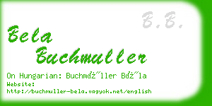 bela buchmuller business card